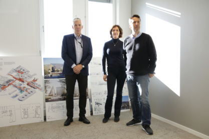 Fra venstre Morten Danielsen, Hege Njaa Aschim og Pål Weiby enige om at Statsbygg