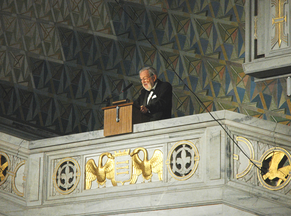 Arkitekt Kjell Lund var kveldens hovedtaler.