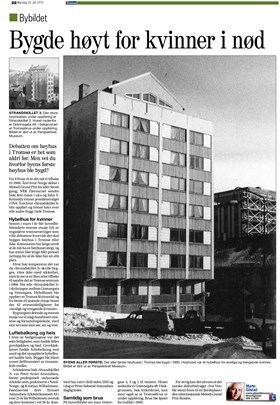 På 60-tallet bygget man hybelhus for kvinner som trengte det i Tromsø. Faksimile: iTromsø