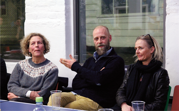 Fra venstre: Ingrid Haukeland, Sixten Rahlff og Gudrun Molden.