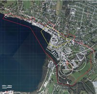 Kartet over tomta i Europan-Ørsta. Illustrasjon: Europan