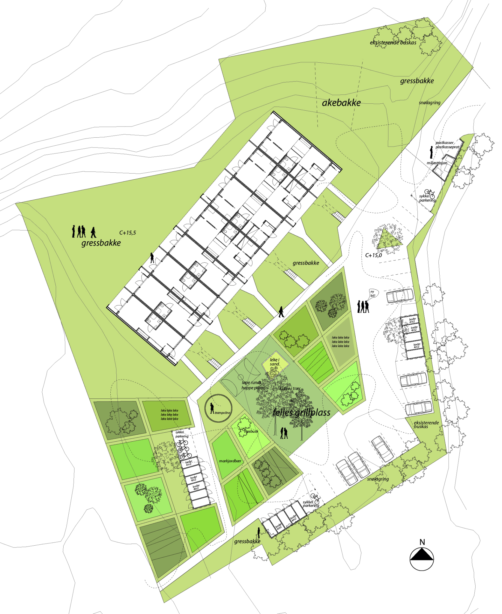 Situasjonsplan. Ill.: Arkitekten.
