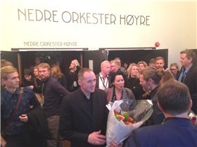 Codes Ole Einejord uttrykte stor glede over seieren i konkurransen. - Vi ser med stor forventning fram mot å være med på å definere den nye Oslo-moderniteten, sa han ved utdelingen på Folketeateret i dag. Foto: Cecilie Klem Codes Ole Einejord uttrykte stor glede over seieren i konkurransen. - Vi ser med stor forventning fram mot å være med på å definere den nye Oslo-moderniteten, sa han ved utdelingen på Folketeateret i dag. Foto: Cecilie Klem