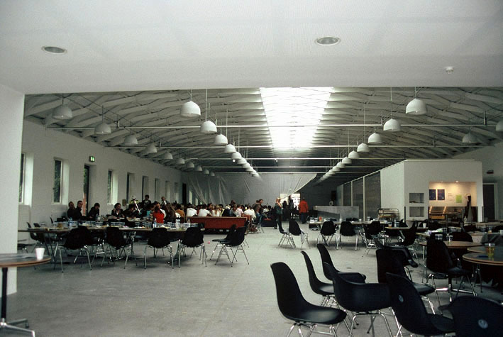 Fra kantinebygget på arkitektskolen.