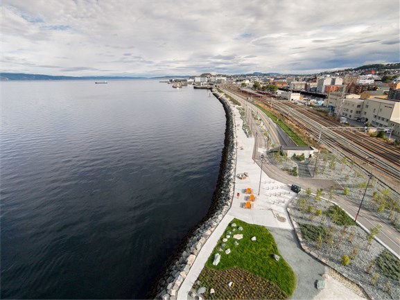 SLA mottok Landskapsarkitekturprisen 2016 for Brattøra frilområde i Trondheim. Foto: SLA