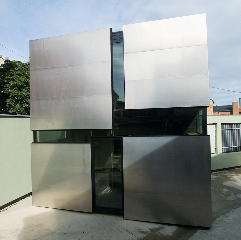 Sami Rintalas minibolig Box-Home var utstilt i ROM for kunst og arkitektur, Oslo. Sami Rintalas minibolig Box-Home var utstilt i ROM for kunst og arkitektur, Oslo.