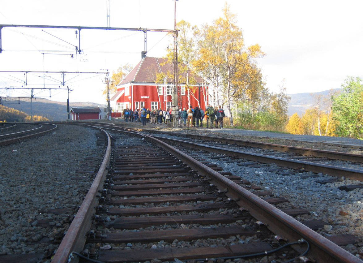Ved Katterat stasjon. Foto: Magnus Greni.