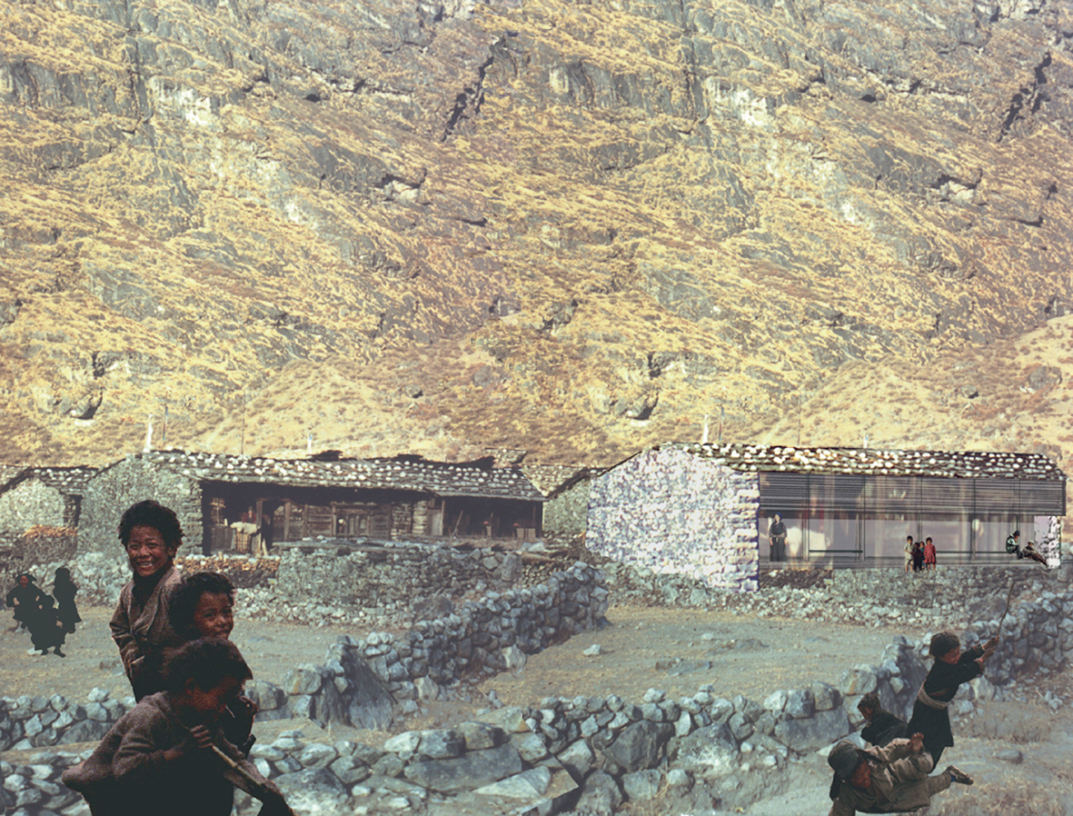 Sykehus i Langtang i Nepal.