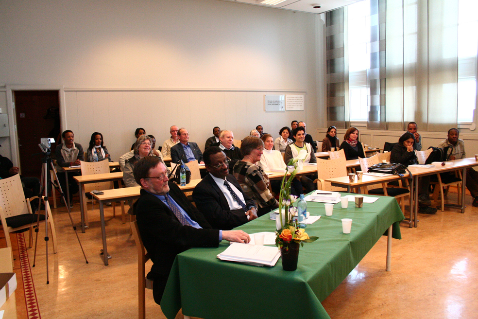 Bedømmelseskomiteen, fra venstre: Professor Bjørn B. Erring, Solomon Mulugeta, PhD, Addis Abeba University, Ann Schlyter, PhD, Gøteborgs universitet.