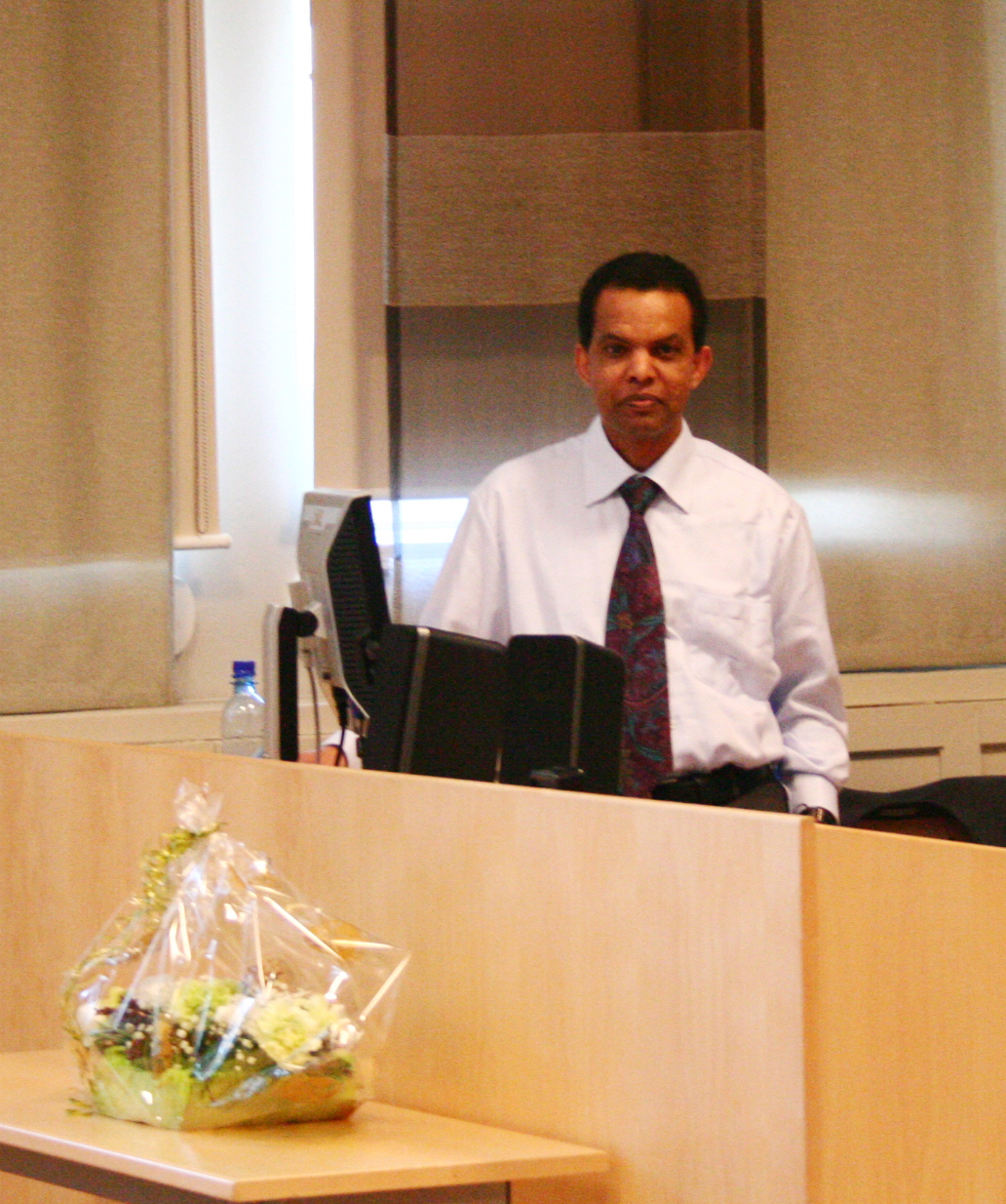 Kandidaten, Arkitekt MA, Elias Yitbarek Alemayehu fra universitetet i Addis Abeba. Fotos: Badi Yahyavi.