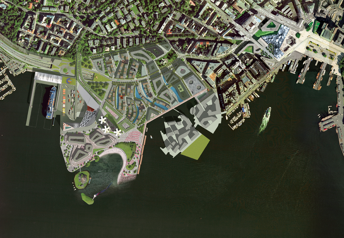 «En tomt på kanten», forslag fra Space
Group.