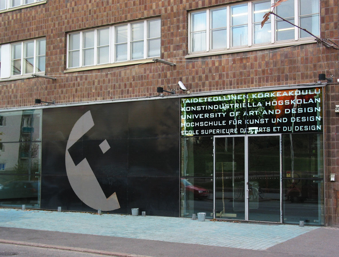 Inngangspartiet til Konstindustriella Högskolan.