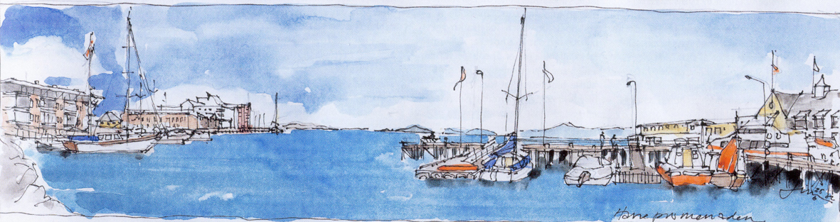 Havnepromenaden i Harstad slik Jim Myrstad har sett den. Havnepromenaden i Harstad slik Jim Myrstad har sett den.