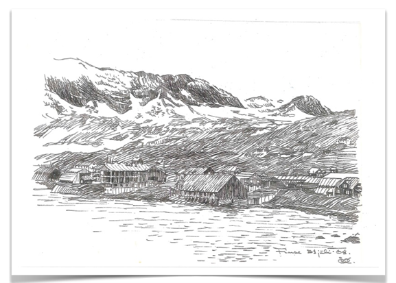 Erik Lorange har tegnet hele sitt liv. Dette motivet er fra Finse, datert juli 1964. Erik Lorange har tegnet hele sitt liv. Dette motivet er fra Finse, datert juli 1964.