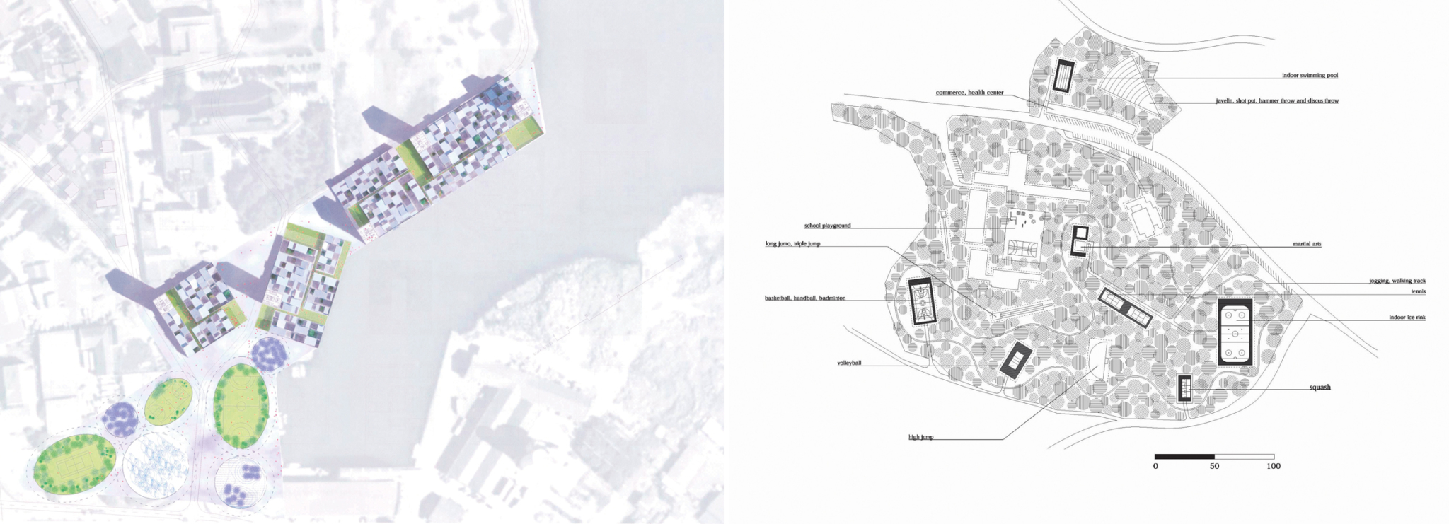 TIL VENSTRE, STAVANGER: «Beyond the horizon» av spanske Iborra Pallares Vicente, med landsmannen Yanez Molina Javier som medhjelper. TIL HØYRE, KRISTIANSAND: «Clairieres», forfattet av Fabrizio Gallanti, Italia, assistert av Francisca Insulza, Chile.