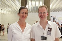 Ingerid Helsing Almaas ved siden av nestkommanderende i Arkitektur N, Einar Bjarki Malmquist. Sammen med resten av redaksjonen lanserte de nytt nettsted i den nordiske paviljongen tirsdag: www.architecturenorway.no Ingerid Helsing Almaas ved siden av nestkommanderende i Arkitektur N, Einar Bjarki Malmquist. Sammen med resten av redaksjonen lanserte de nytt nettsted i den nordiske paviljongen tirsdag: www.architecturenorway.no