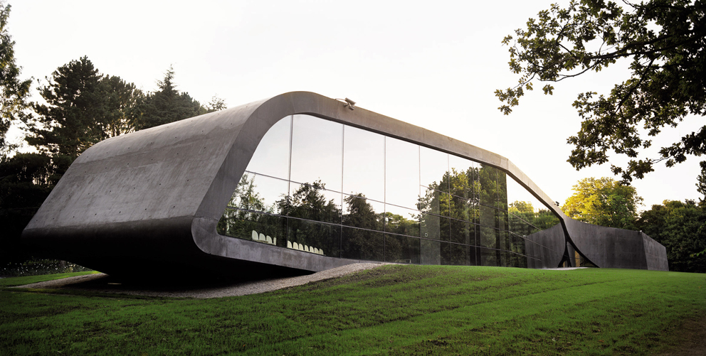 Tilbygg, Ordrupgaard Museum, Gentofte, arkitekt Zaha Hadid Architects, England. Foto: Johan Fowelin.