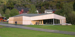Besøkssenter Borgund Stavkirke, Lærdal, 2005. Arkitekt: Askim/Lantto Arkitekter MNAL, Oslo.