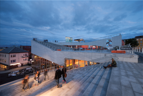 Molde teater og jazzhus, 3xN. Foto: Adam Mørk Molde teater og jazzhus, 3xN. Foto: Adam Mørk
