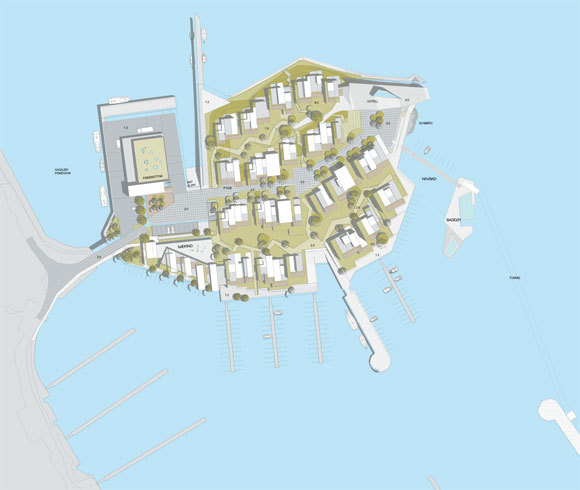 - Uteområdene er varierte og gode med en fin veksling mellom private og offentlige arealer, mener juryen.Ill.: Kritt Arkitekter AS - Uteområdene er varierte og gode med en fin veksling mellom private og offentlige arealer, mener juryen.Ill.: Kritt Arkitekter AS