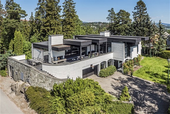 Villaen ble tegnet av Jan Inge Hovig i 1972, på oppdrag fra Frank Varner. Foto: Krogsveen