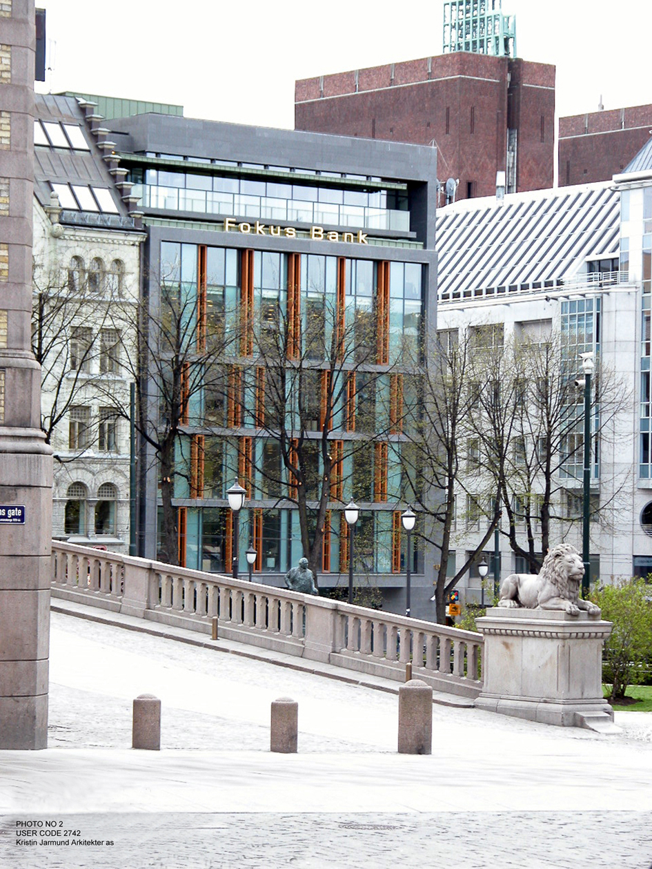 Fokus Bank i Stortingsgaten: Kristin Jarmund Arkitekter AS mnal. Foto: Leif Houck.