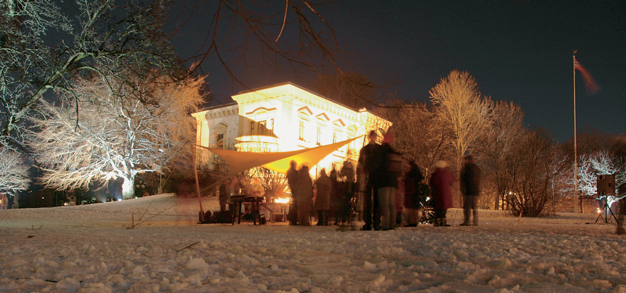 I Tønsberg ble det en storslått lysfest i Gunnarsbøparken.