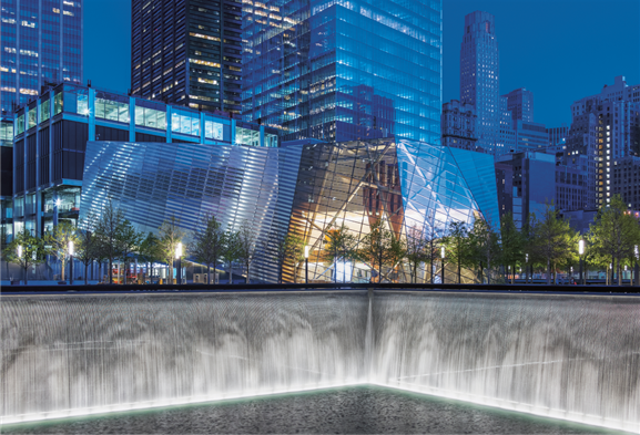 National September 11th Memorial Museum Pavilion. Illustrasjon: Snøhetta