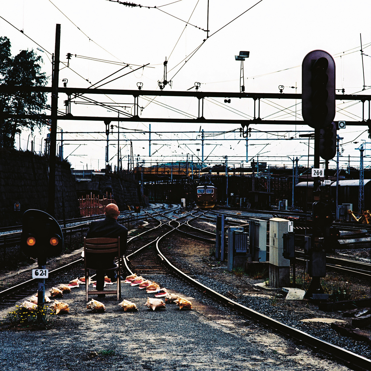 Herr Dahlmans have i jernbanemiljø. Foto: Johs Bøe.