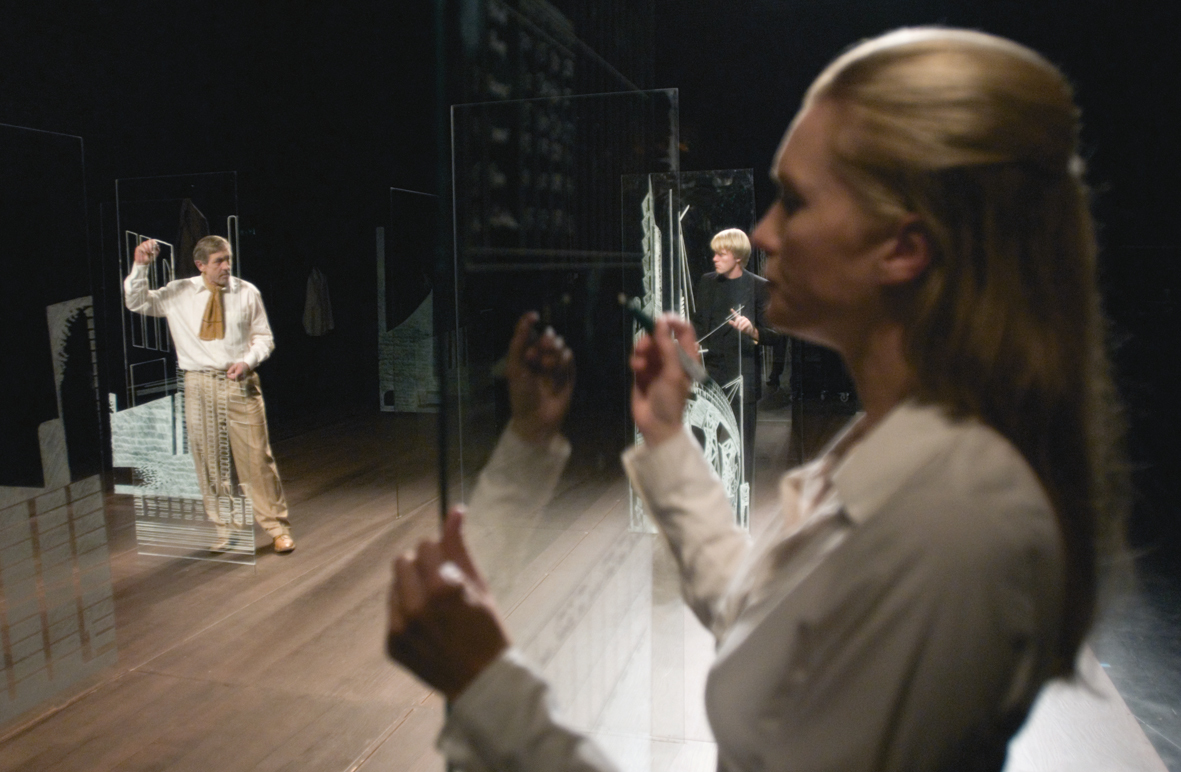 Kontoret har blant annet laget scenografien til oppsetningen  «Byggmester Solness» på Nationaltheatret. Foto: Erik Berg