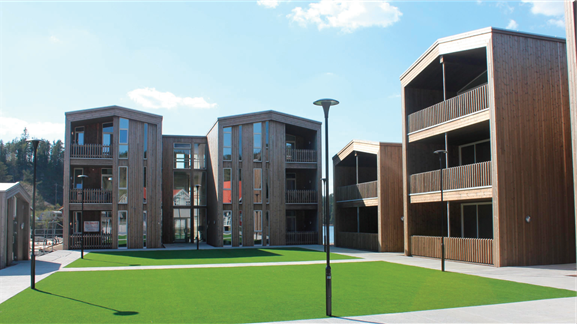 Senterutviklingen i Iveland er i gang. Foto: NAL