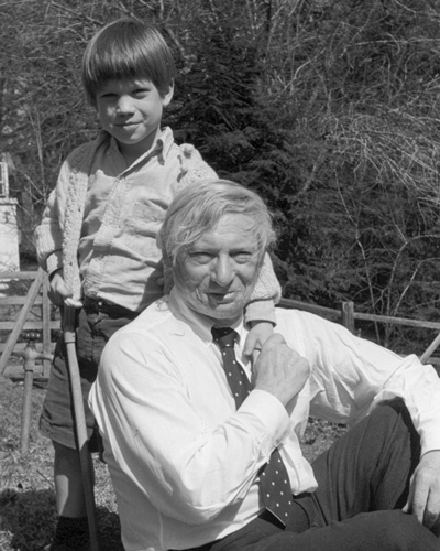 Far og sønn, Nathaniel og Lous I. Kahn, ca. 1970. Foto: Harriet Pattison/Louis Kahn Project Inc.