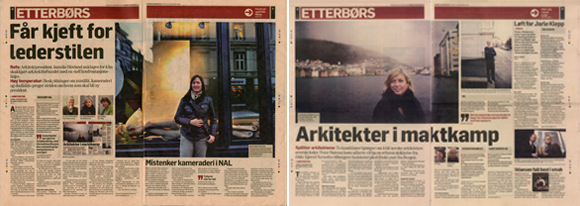 Faksimile fra Dagens Næringsliv onsdag 19.11 og fredag 21.11.