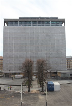 Høyblokka 27. mars 2012. Foto: Ingebjørg Semb