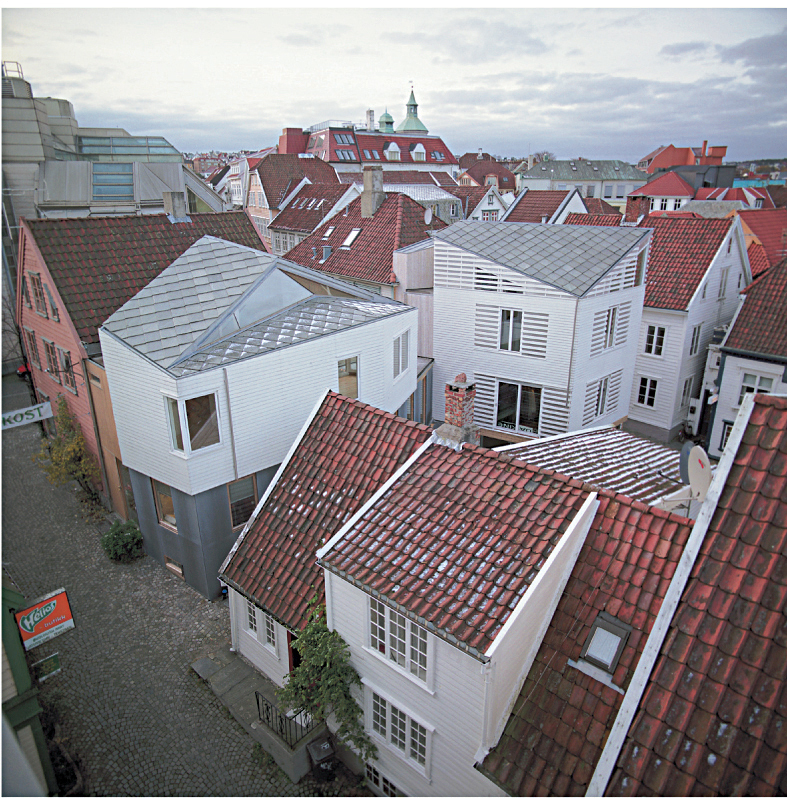 Helen & Hard: To hus på Sølvberget. Byggeår 2001. Foto: Arkitekten.