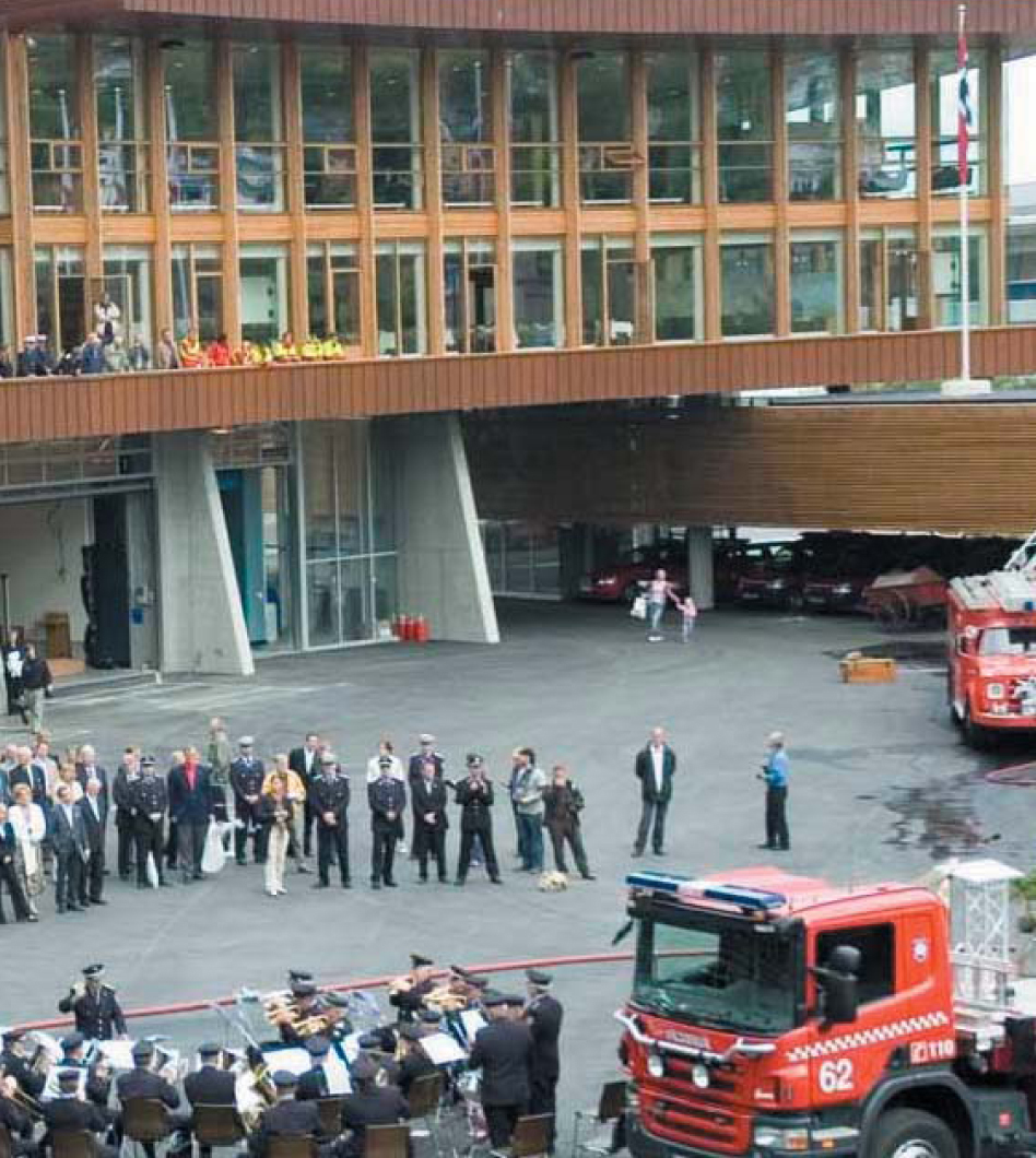 Bergen hovedbrannstasjon, arkitekt Stein Halvorsen AS.