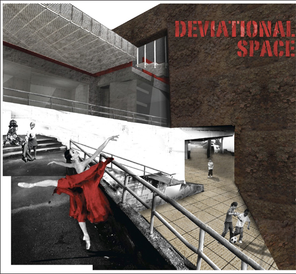 Folgerøs prosjekt var hans avgangsoppgave ved BAS høsten 2007 en strategi for å muliggjøre en fortsatt utvikling av Kristiansund sentrum. Illustrasjon: Arkitekten