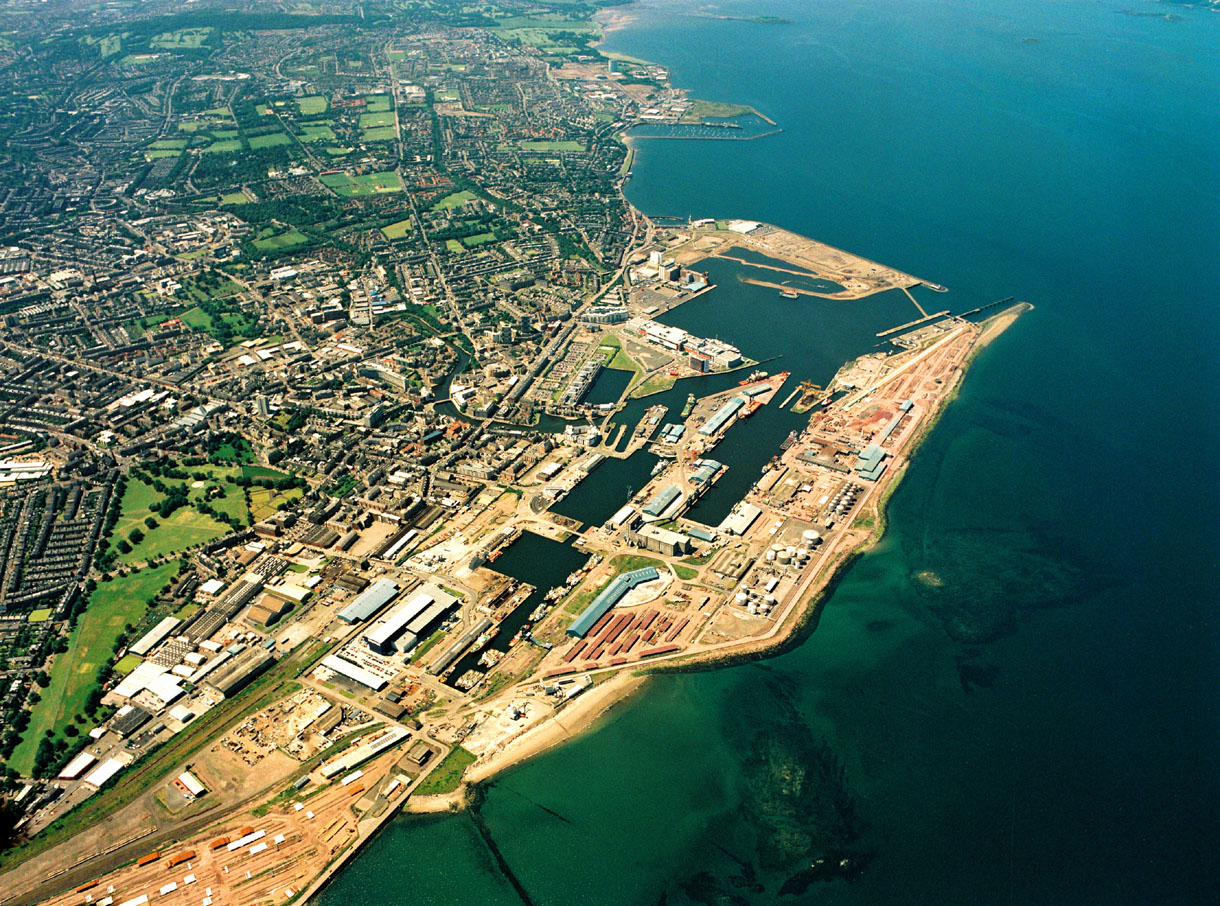 Edinburghs havneområder, 
Leith og Granton. Ill.: Edinburgh City Council.