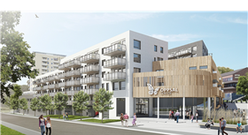Oppsal senter fra 1964 blir revet i disse dager og skal erstattes av et nytt senter med 200 leiligheter. Foto: OBOS/Arkitektskap AS Oppsal senter fra 1964 blir revet i disse dager og skal erstattes av et nytt senter med 200 leiligheter. Foto: OBOS/Arkitektskap AS