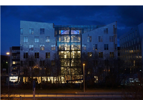 Stålgården Nord er tegnet av ARC Arkitekter. Foto: Kjeldsberg Sluppen Stålgården Nord er tegnet av ARC Arkitekter. Foto: Kjeldsberg Sluppen