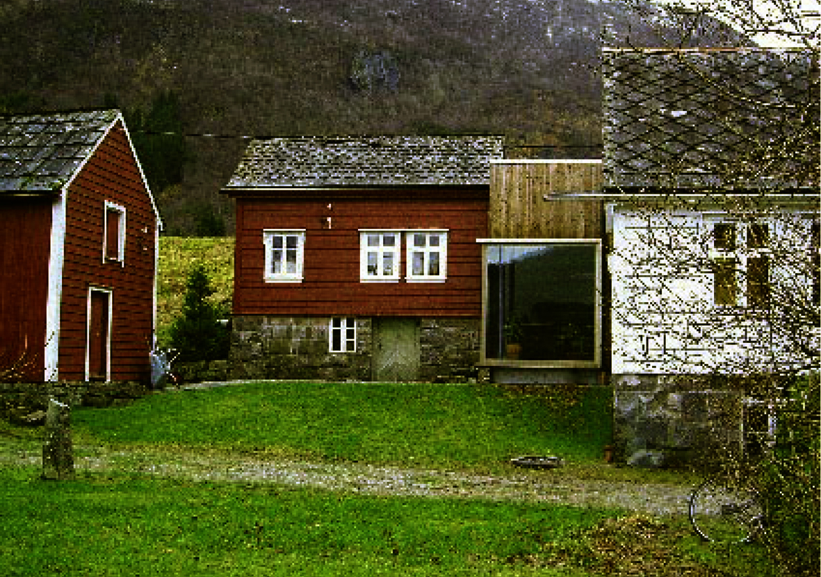 TEMA KONTRAST OG TILNÆRMING: Håbakka-tunet, Rosendal, 3RW. Foto: Arkitekten.