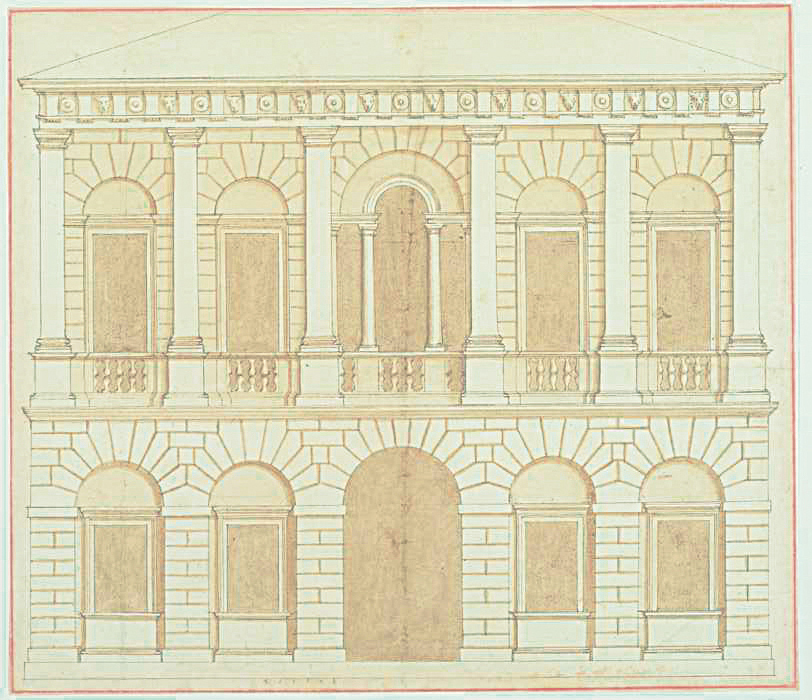 Tegning av Andrea Palladio fra Vicenza.