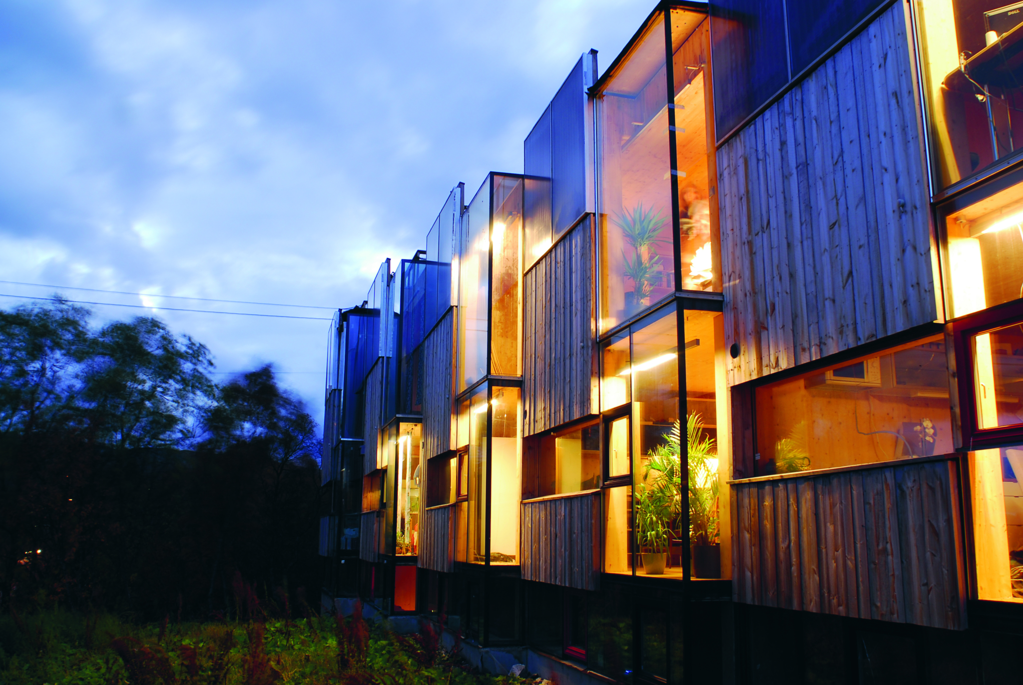 Passivhusene ved Storelva er en videreføring av den bærekraftige prototypen I-BOX 120. Foto: Oddmar Ole Steinsvik.