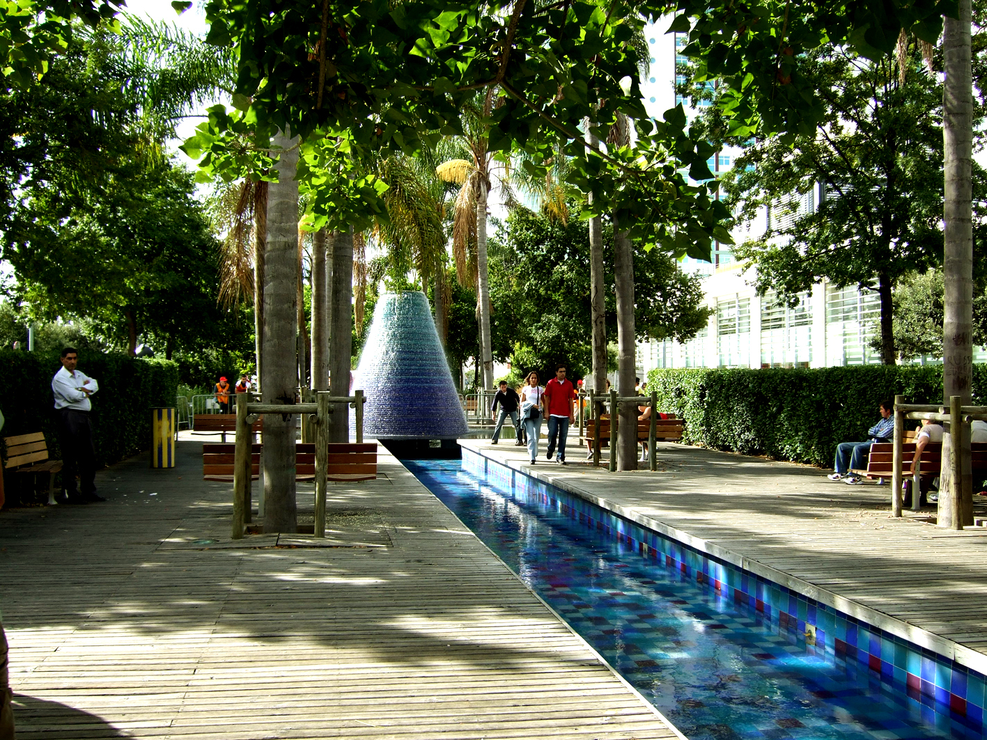 Fra Expo 98. Utstillingen handlet om de store havområdene. Området blir brukt både av turister og lokalbefolkningen.