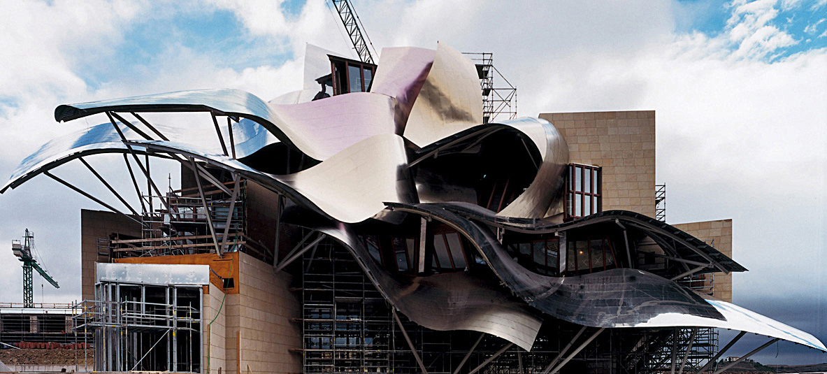 Marques de Riscal Starwood Hotel av Frank Gehry. Foto: Arkitekten.
