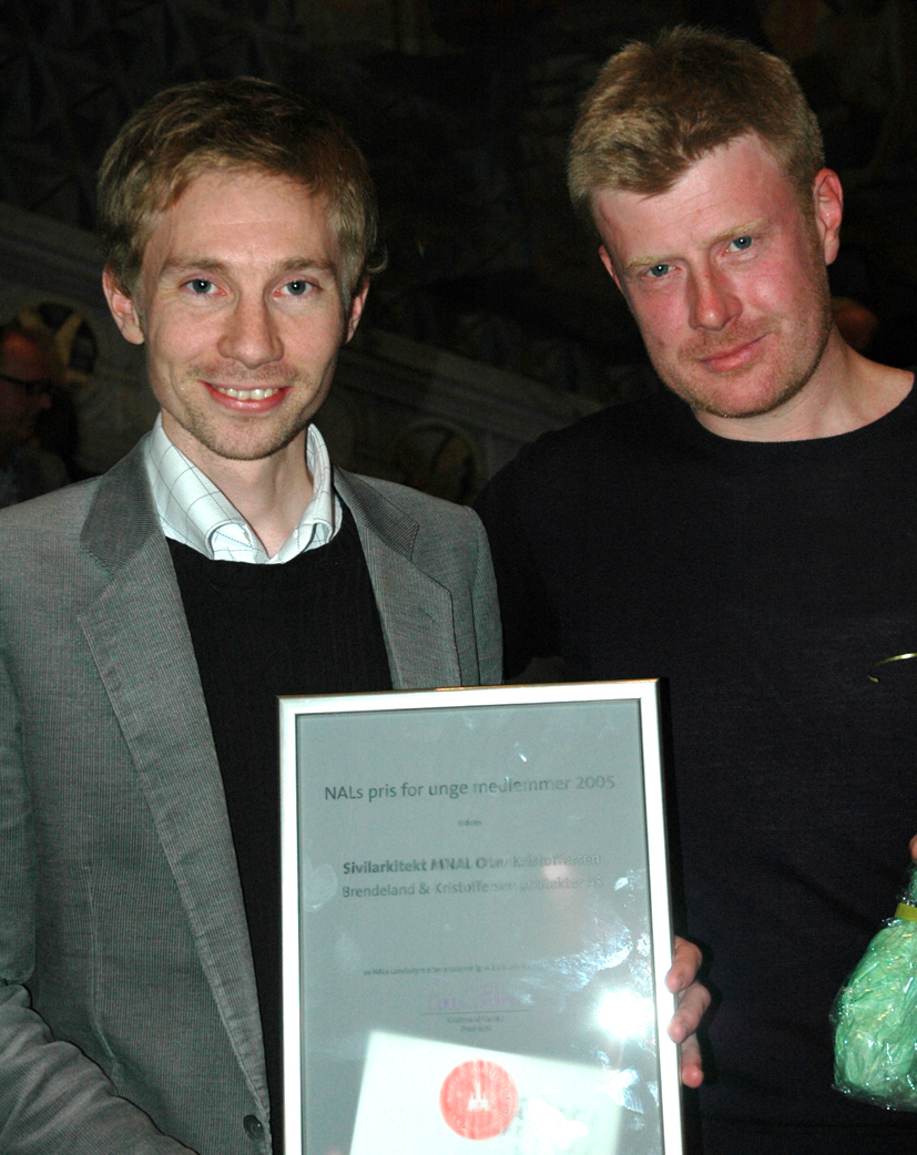 NALs pris til medlem under 40 år gikk til Olav Kristoffersen (t.v.), som ønsket å dele æren med kollega Geir Brendeland.