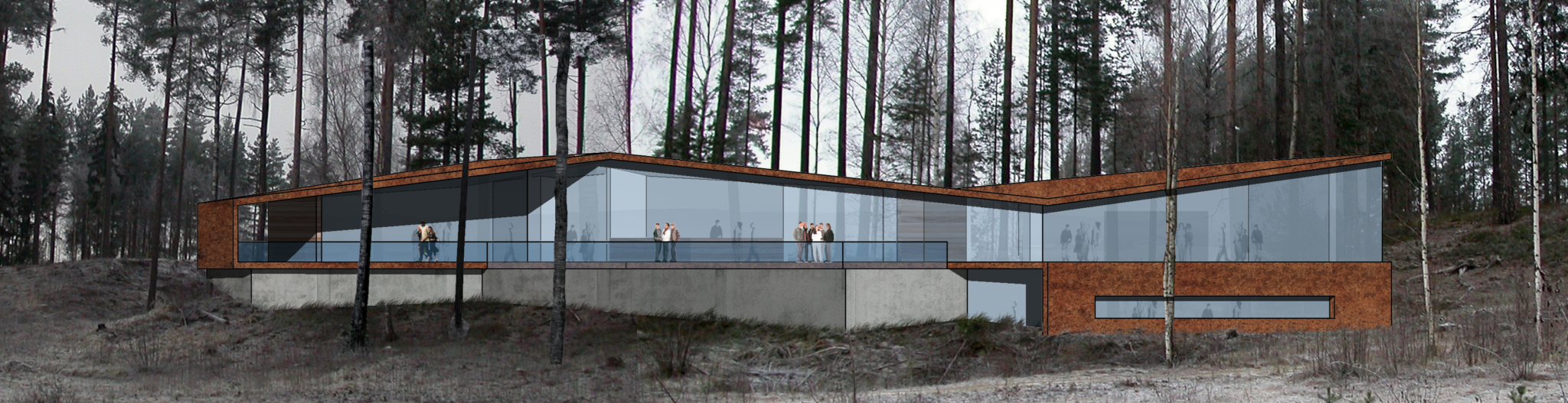 Fasade mot sør-vest.