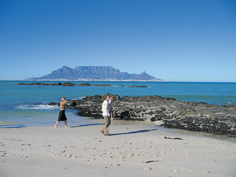 Turistmålet Table Mountain i bakgrunnen.