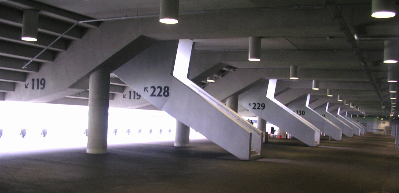 Ramper opp til tribunen på Allianz Arena.