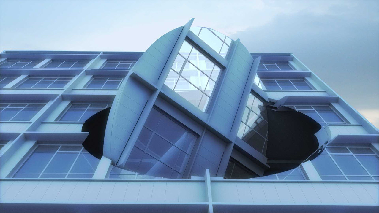 Innsiden ut: I Liverpool skal kunstneren Richard Wilson vrenge en sentrumsfasade.